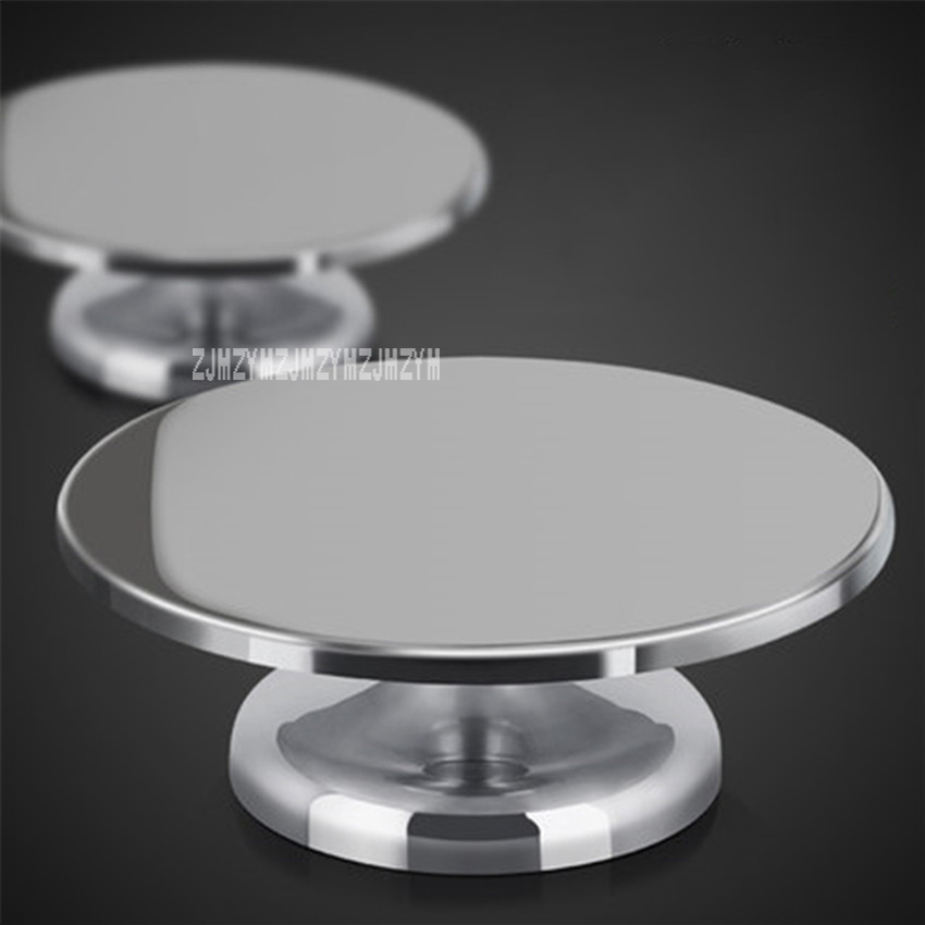 SNK304 DIY Cake Tool 304 Stainless Steel Cake Turntable Rotating Table Round Metal Cake Decorating Turntable Mounting Patterns
