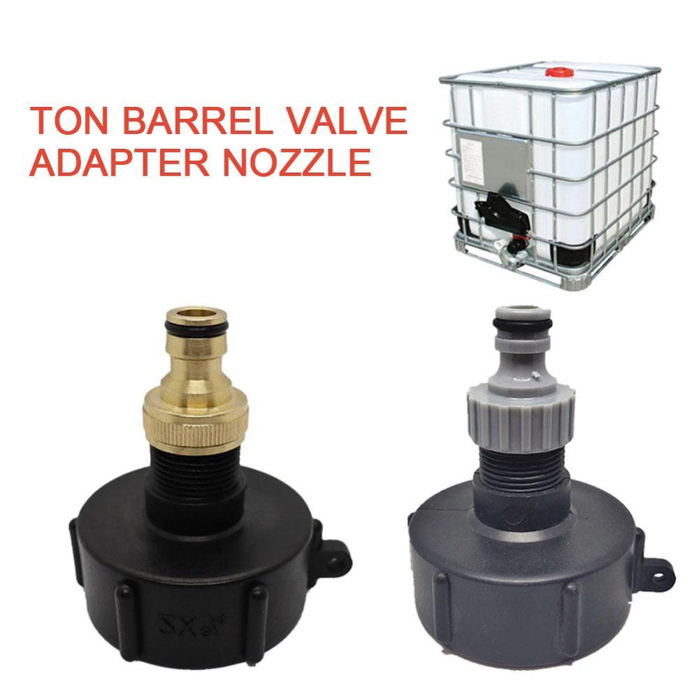 1Pc Ibc Slang Adapter Reducer Connector Watertank Fitting 3/4 "Grove Draad Duurzaam Voor DN40/50 Bal valve
