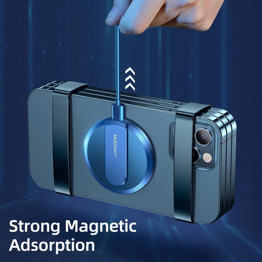 15W Magnetic Wireless Charger - For iPhone, Fast Qi Charging Pad - Compatible with Samsung