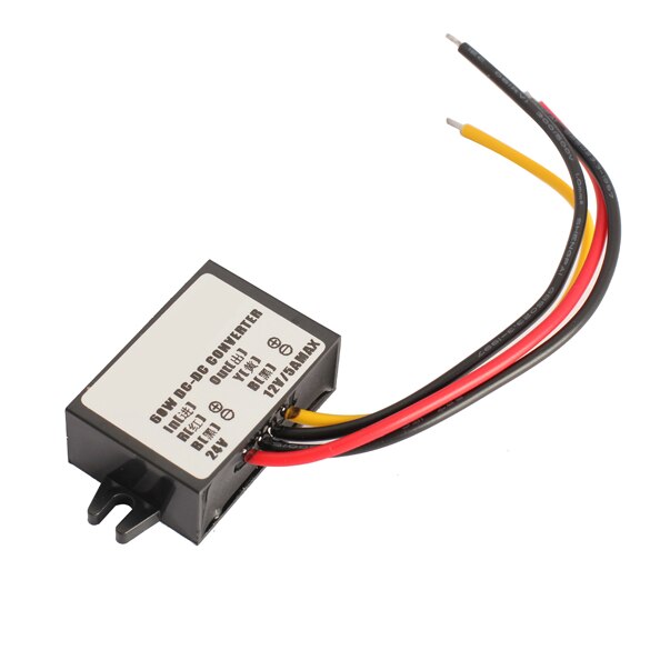 60W 24V Naar 12V 5A Auto Omvormer Converter Waterdicht Schokbestendig Auto Converter Step Down Module Dc naar Dc Buck Module