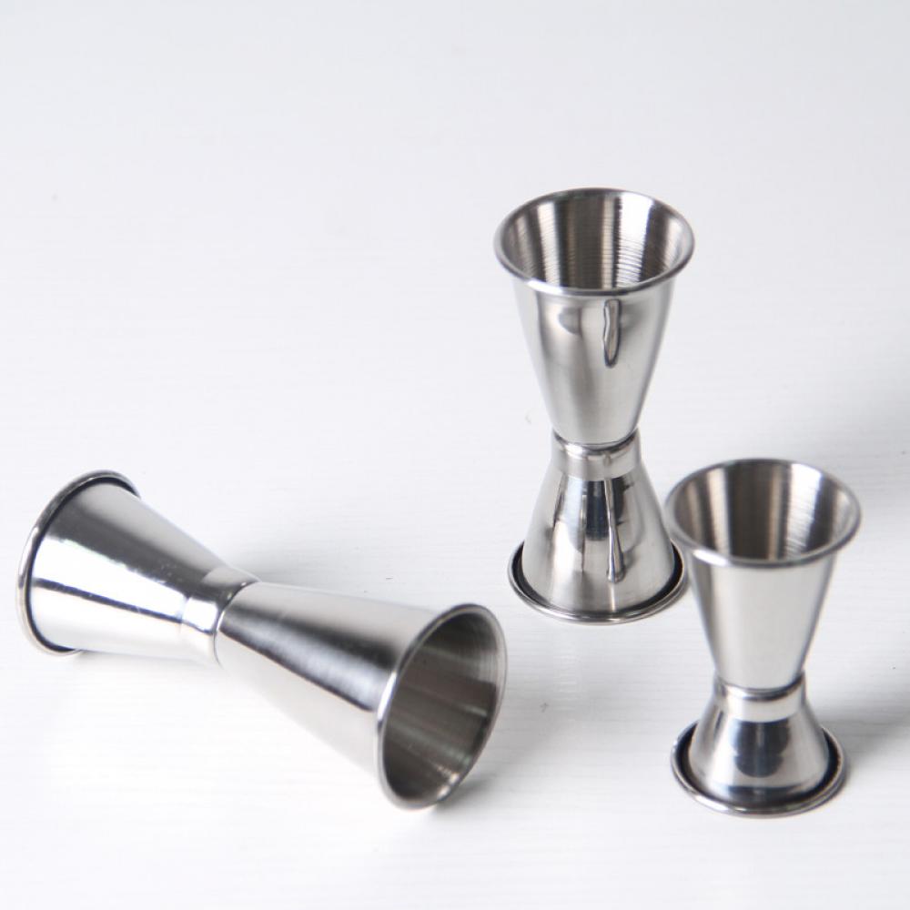 Popular 3 Size Single Double Shot Cocktail Wine Short Measure Cup Drink Bar Party