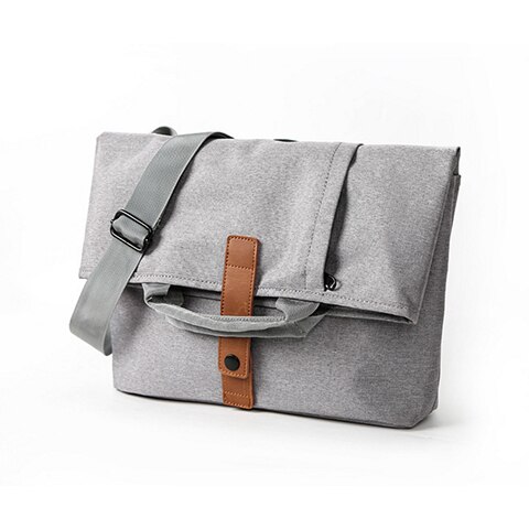 Messenger Bag Mens, Man Bags Cross Body Canvas Shoulder Bag Satchel Bag Laptop Bag for 13 Inches: Light Grey