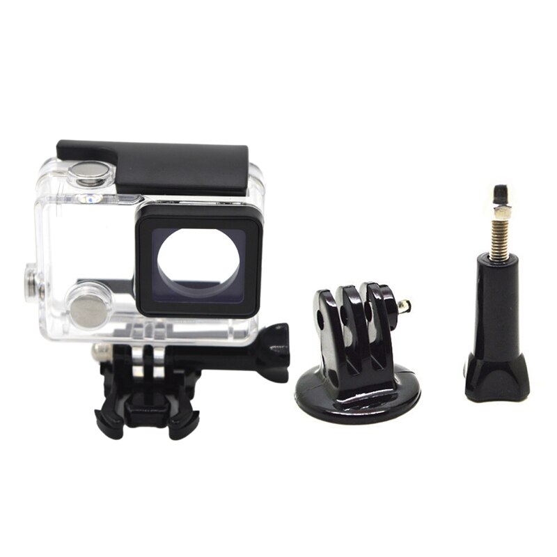 HFES-carcasa impermeable para Gopro Hero 4, Hero3 + Hero 3, caja protectora subacuática, accesorios