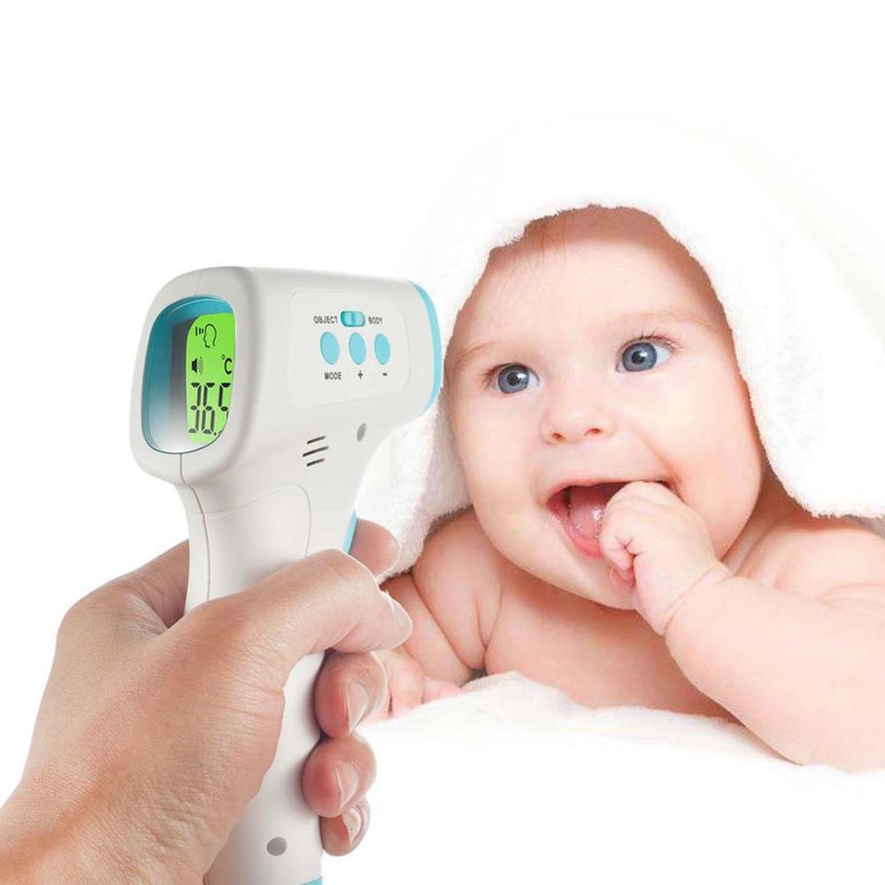 Berøringsfri infrarød kropstermometer håndholdt voksne og børn med lcd-display digitalt termometer