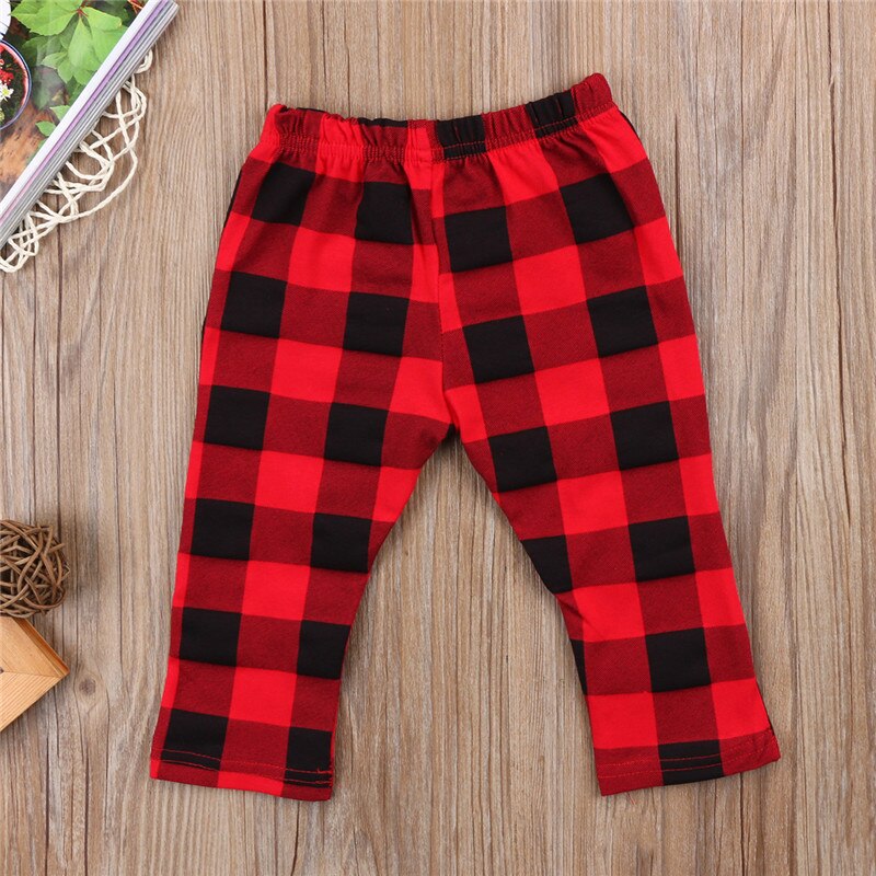 Weihnachten Rot Plaid Hosen Neugeborenen Kinder Baby Mädchen Jungen Hosen Bottoms Nette Baby Kleidung Schottland Hosen 6M 12M 18M 24M 3T