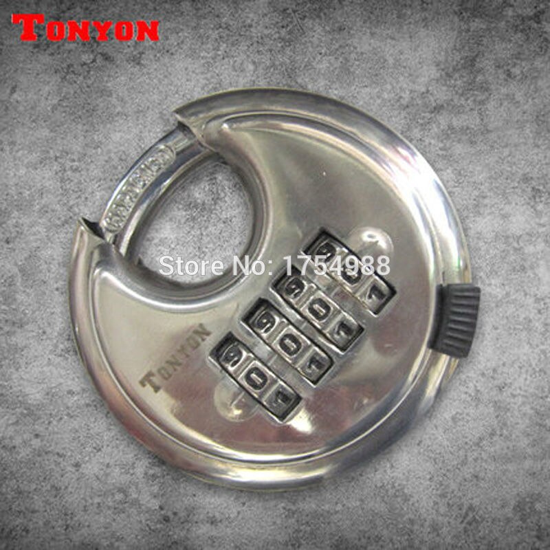 4 number password keyed padlock Combination locks stainless steel ingots lock warehouse lock Escape chamber room code lock