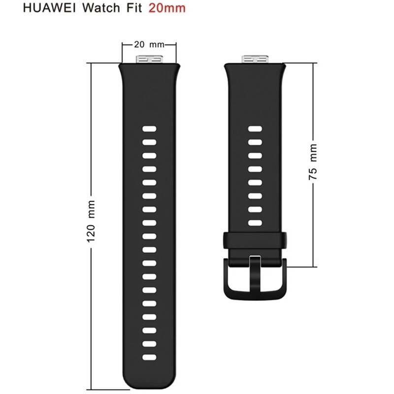 Gummirem til huawei watch fit smart armbånd armbånd udskiftning sport på hauwei watchfit strapas smart tilbehør