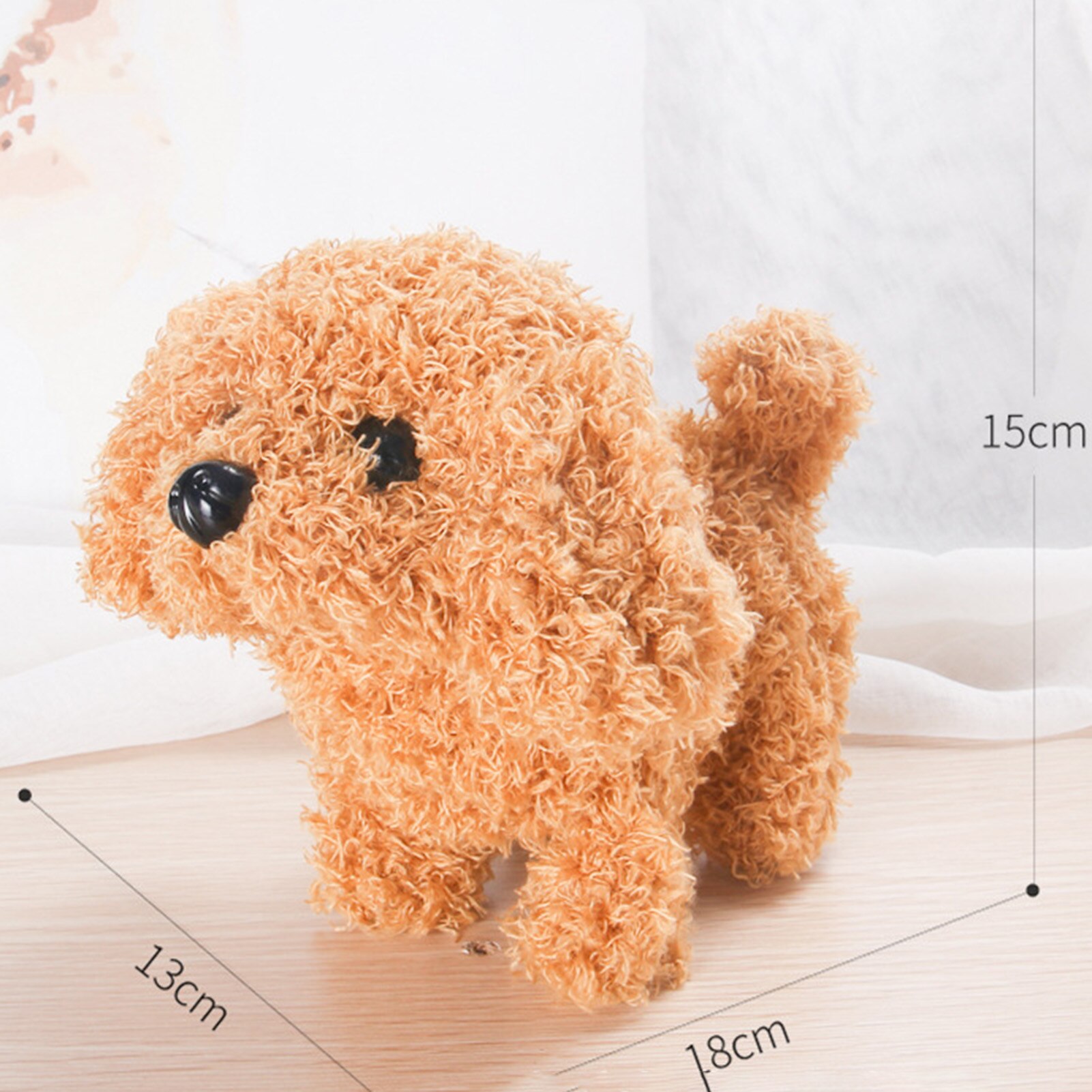 Electric Plush Simulation Teddy Corgi Dog Rabbit Tail Wagging Ass Shaking Scream Toy Ornaments