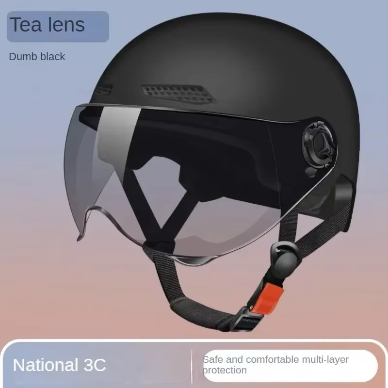Fahrradhelm mit Schutzbrille, Objektiv, Gehörschutz, reflektierender Aufkleber, Fahrradhelm, MTB, Rennrad, E-Fahrrad, Fahrradhelm für Erwachsene: Gelb