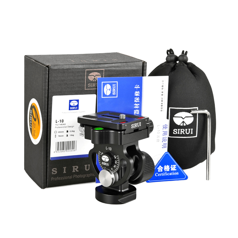 Sirui L-10 spherical tripod head SLR camera macro tripod monopod two-dimensional tripod head aluminum alloy material