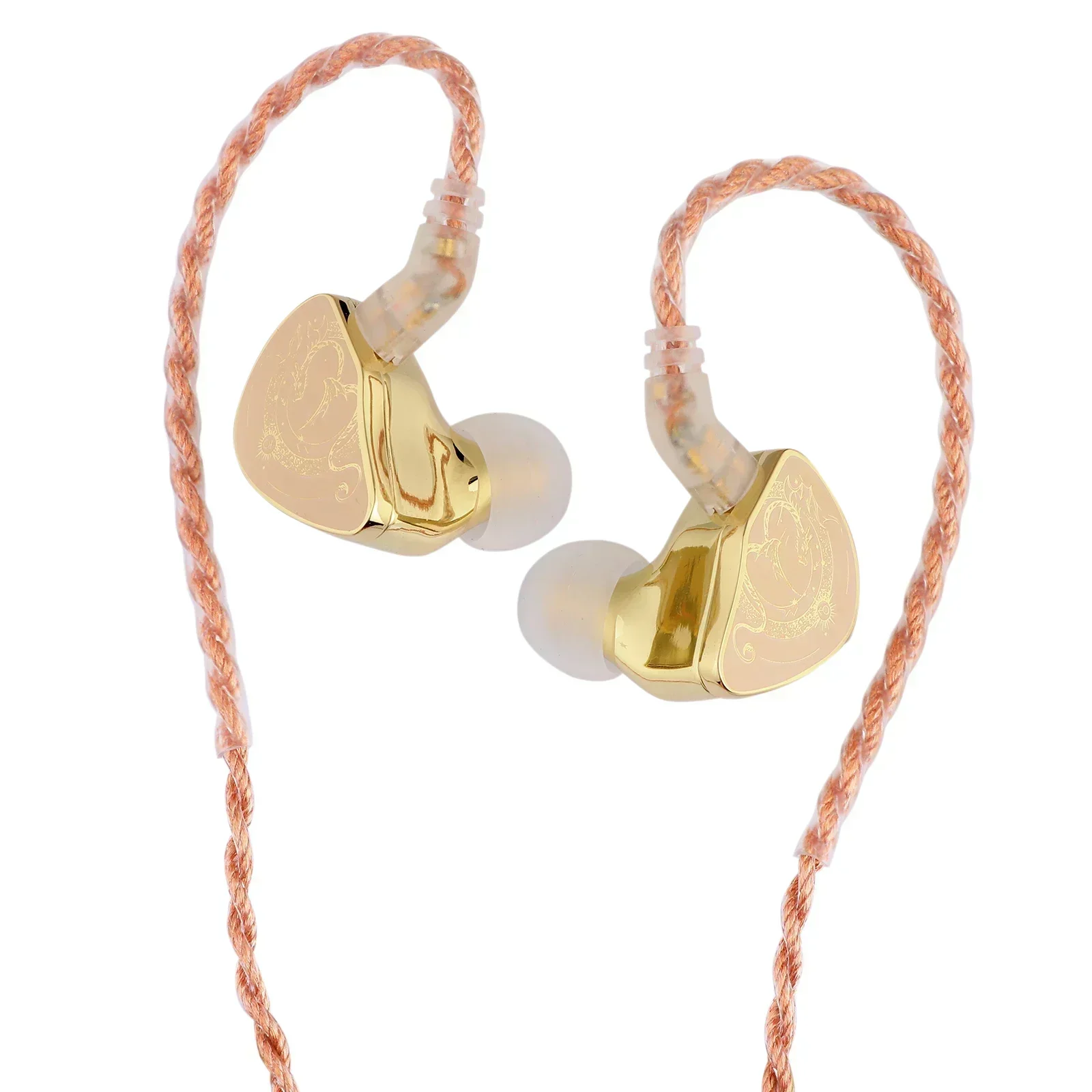 BLON x HBB Z300 Headphone In Ear High sound HIFI IEM Detachable High Purity 4-Core Copper Cable Game Music Earphones: GRAY