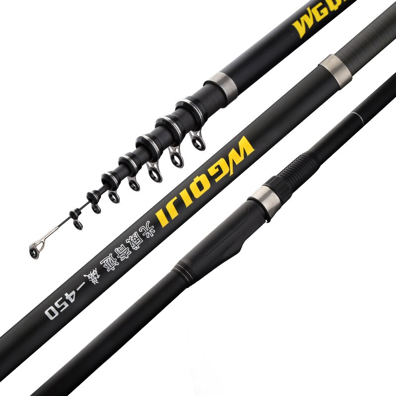 Power Telescopic Ocean Rock Fishing Rod 3.6m-6.3m Superhard Carbon Fiber Spinning Fishing Rod Necessary