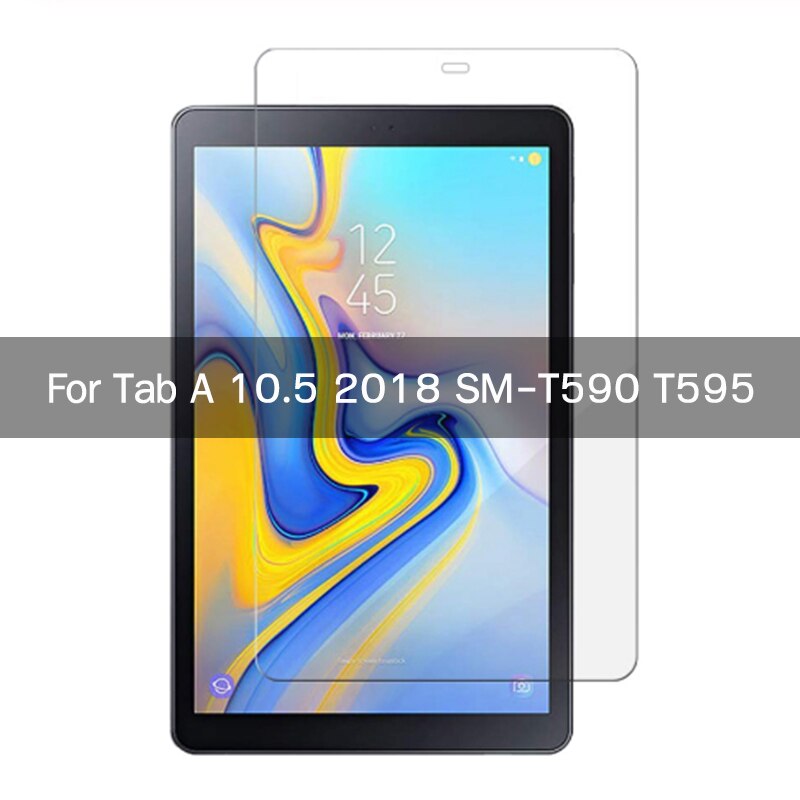 Protector de pantalla de vidrio templado para Samsung Galaxy Tab A 10,1 de T510 10,5 T590 T580 8,0 T290 P200 7,0 T285 9,7 T550: Tab A 10.5 2018 T590