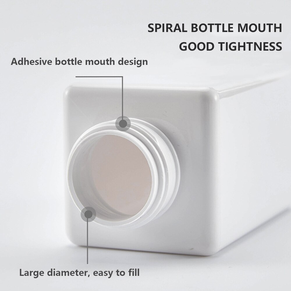 Savon mousse pompe moussante vide bouteille carrée en plastique bouteille transparente liquide douche Gel mousse pompe