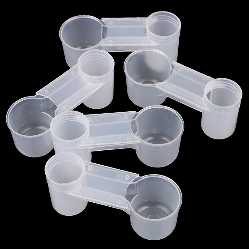 5Pcs Plastic Bird Feeder Clear Water Bottle Drinker Cup for Pigeon Bird Accessories