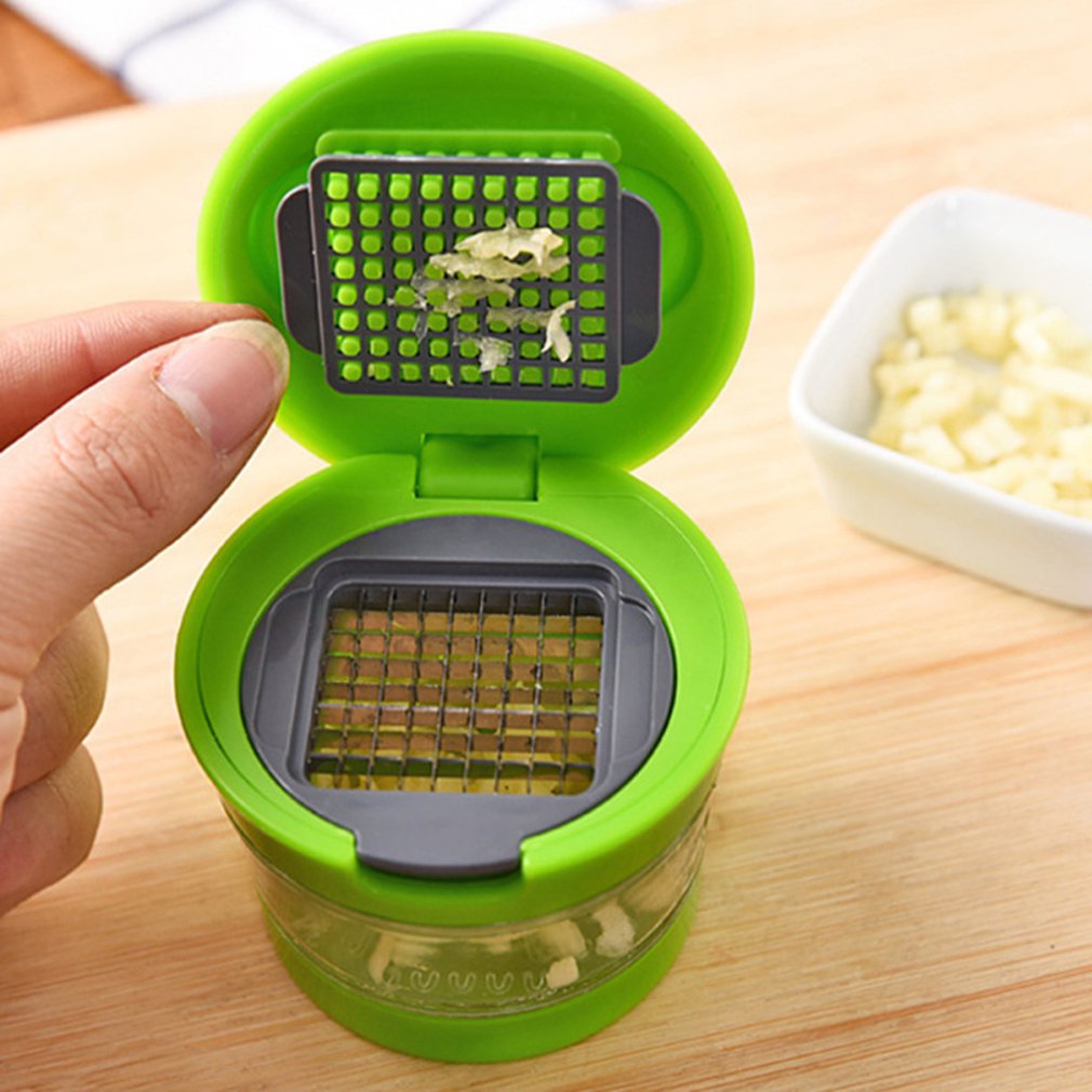 Kitchen Innovations Garlic Peel Garlic Press Crusher Mincer and Storage Container Garlic Chopper Kitchen Tool