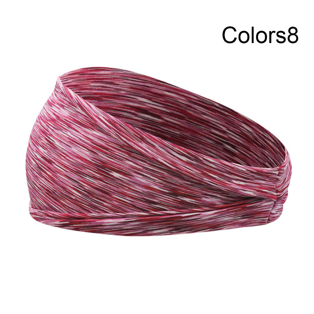 Absorberende Zweet Haarbanden Elastische Sport Haarbanden Head Band Yoga Hoofdbanden Hoofddeksels Headwrap Sport Haaraccessoires: --Colors8