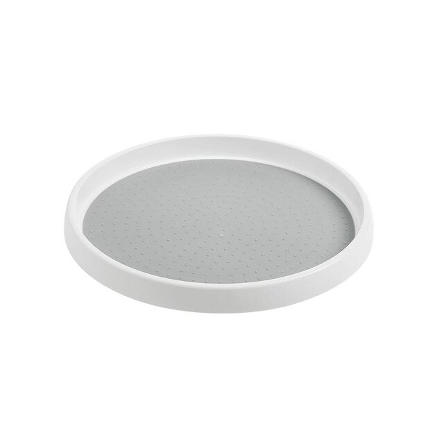 Support d'assaisonnement rotatif fournitures de cuisine huile sel sauce vinaigre étagère de rangement assaisonnement support accessoires de stockage de cuisine: Large Grey