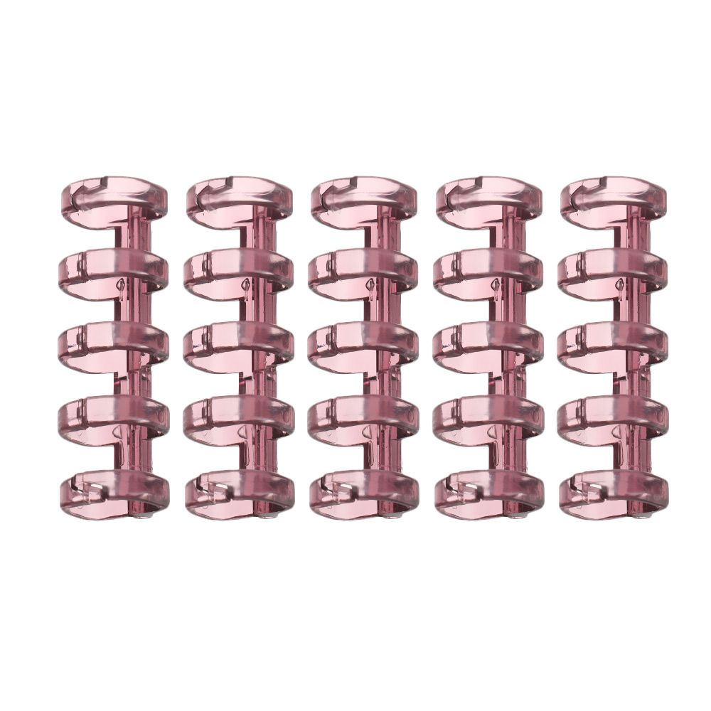 Ensemble de 5 Clips créatifs pour classeur à 5 trous, anneaux en spirale à 5 trous, reliure de livres à feuilles mobiles, bobine de scrapbooking, pour Album de bricolage: purple