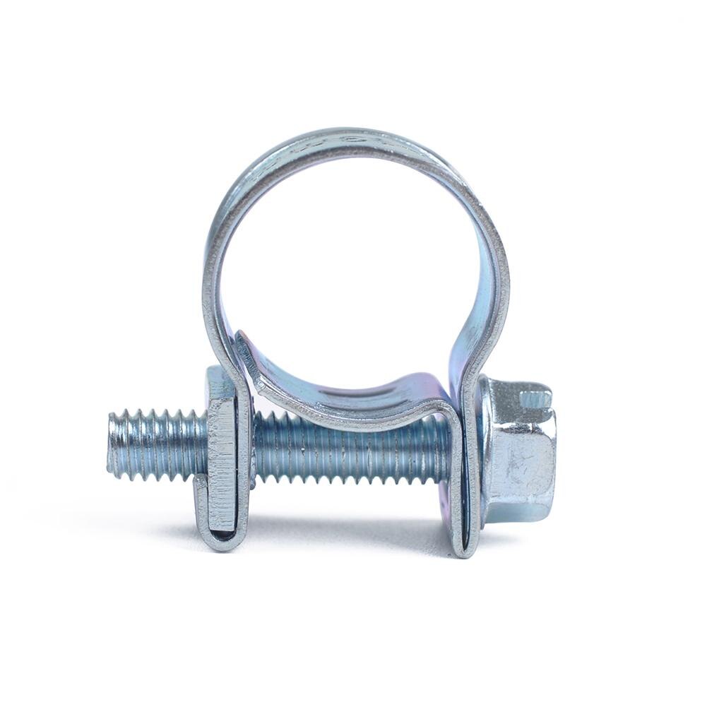 Mini abrazaderas de manguera de acero inoxidable, 10 piezas, 7-18MM, ajustable, línea de combustible, tamaño de tornillo sin fin,