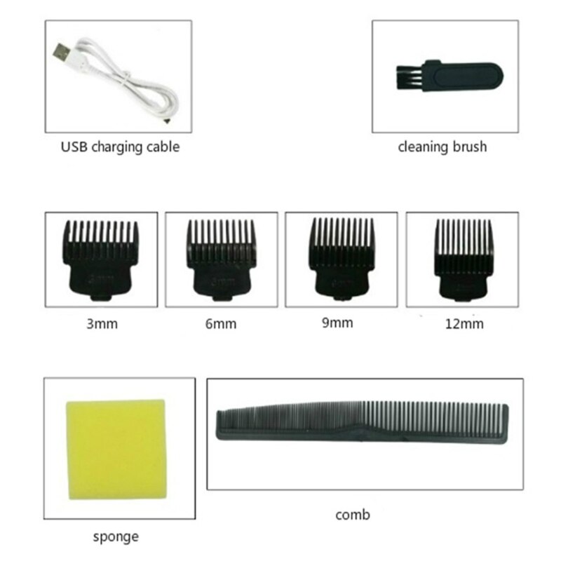 Hair Clippers Barber Shavers Machine 5-Speed Rechargeable Cordless Haircutting Tools