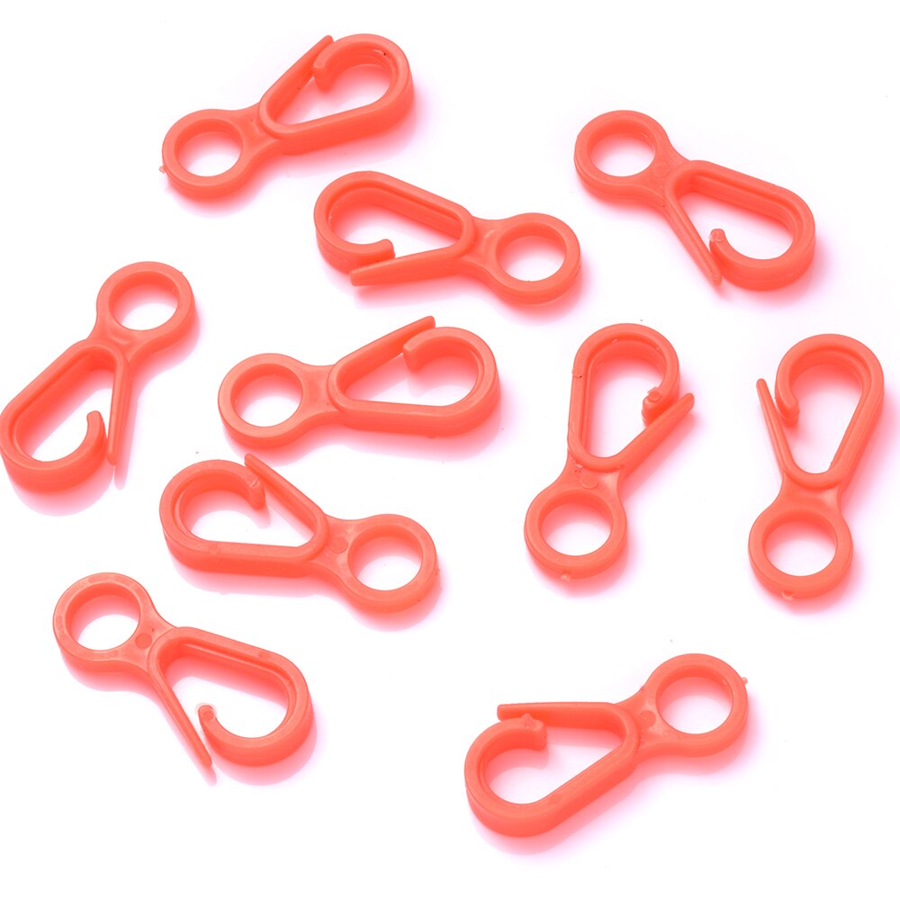 Crochet de fermoir à homard en plastique coloré, 30 pièces, 13x33mm, connecteur d&#39;extrémité acrylique pour bricolage, couture, sac de bagages, porte-clés, jouets, crochets de poupée: 2