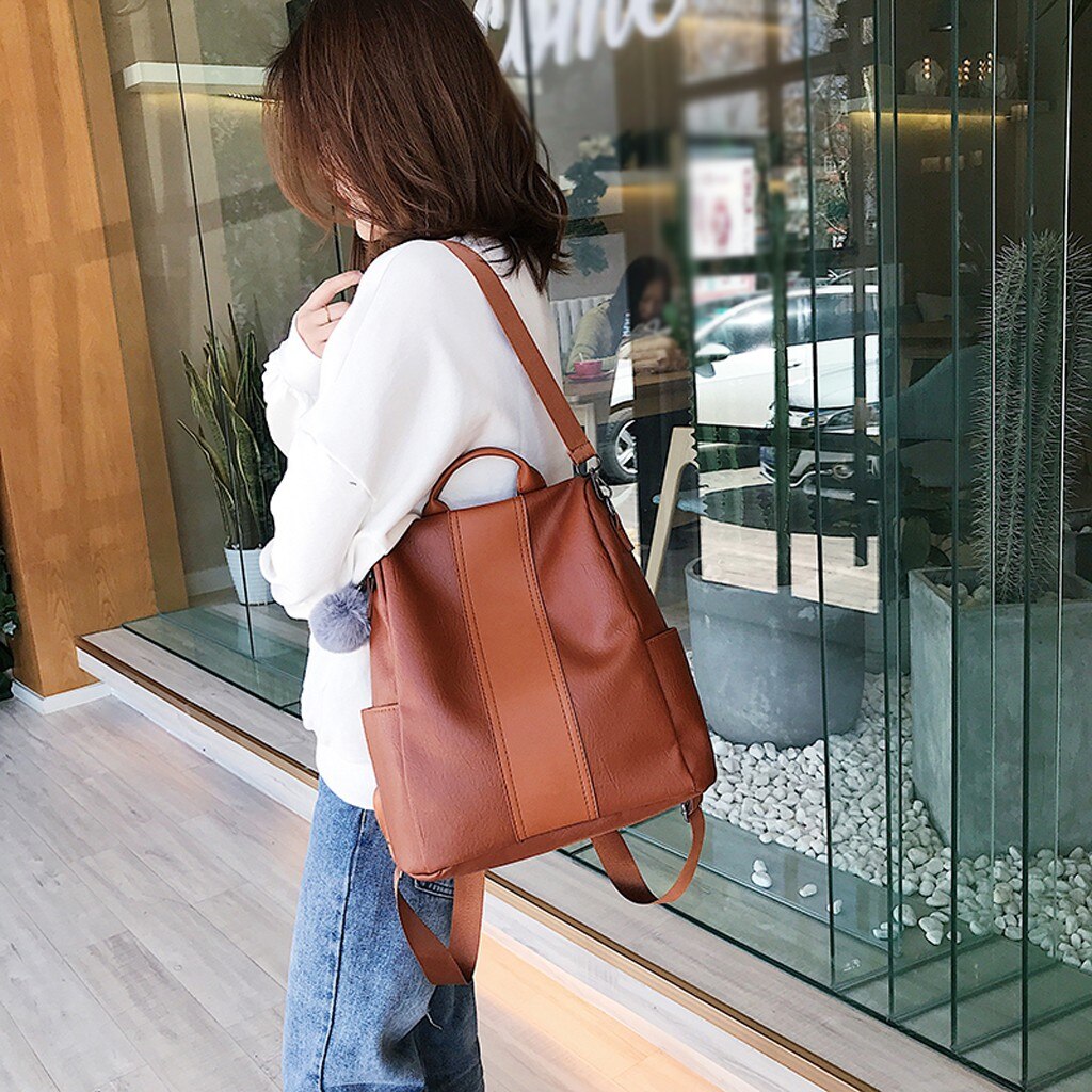 femmes en plein air Simple fermeture éclair contraste couleur sacs d'école pour adolescentes femmes sac à dos sac de voyage directe