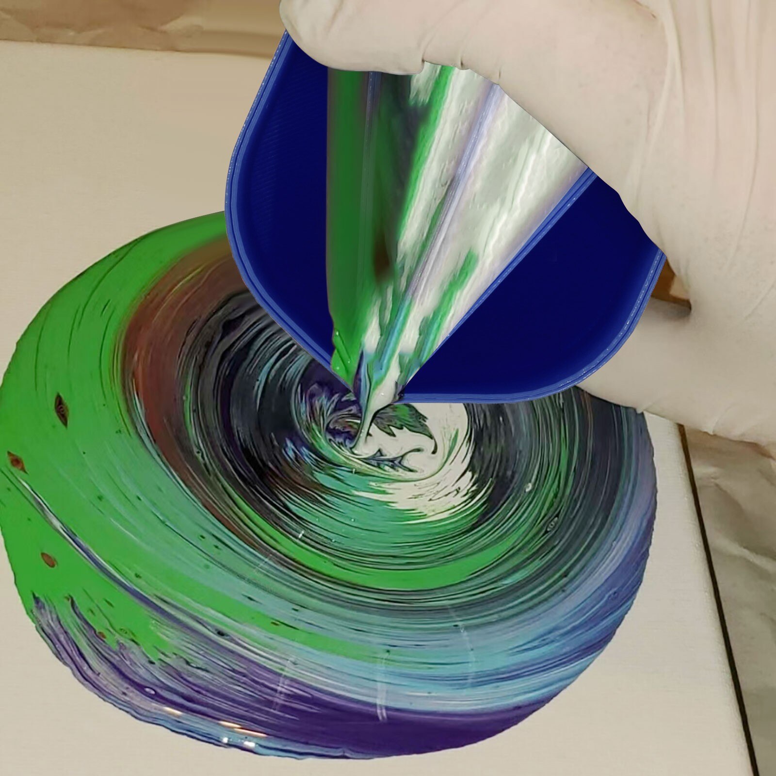 Acrylic Pour Cup 4 Channels Paint Pouring Split Cup Art Pour Supplies Oil Drawing Tools Painting Color Distribution Box