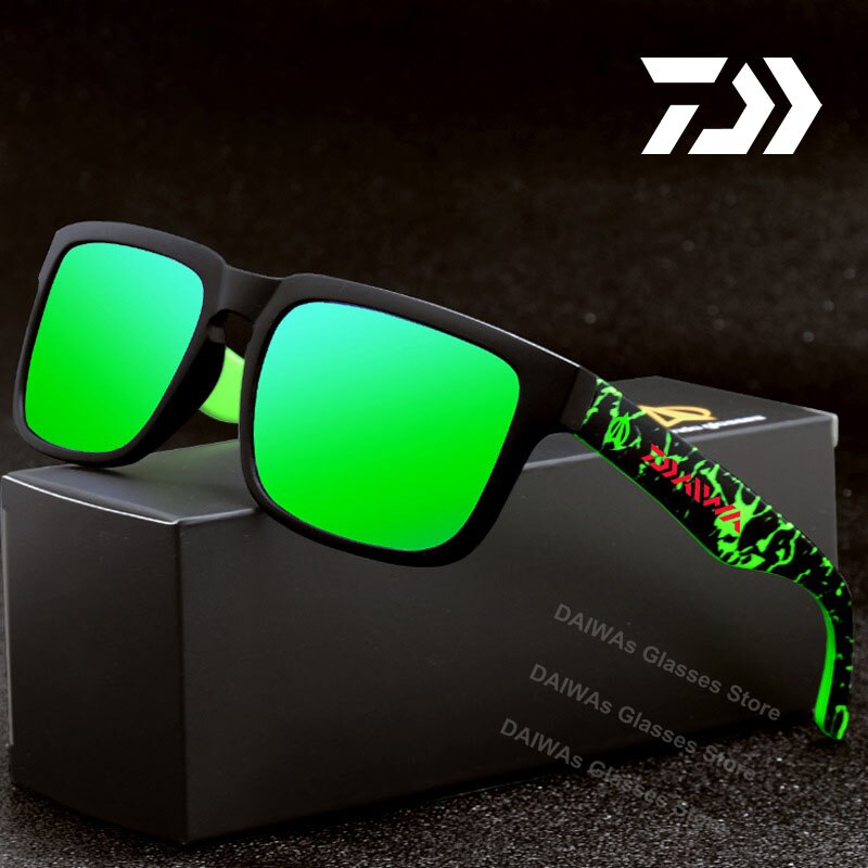 Daiwa UV400 Mannen Gepolariseerde Vissen Zonnebril Visser Camping Wandelen Ski Goggles Bike Fietsen Bril Sport Vissen Brillen: R101