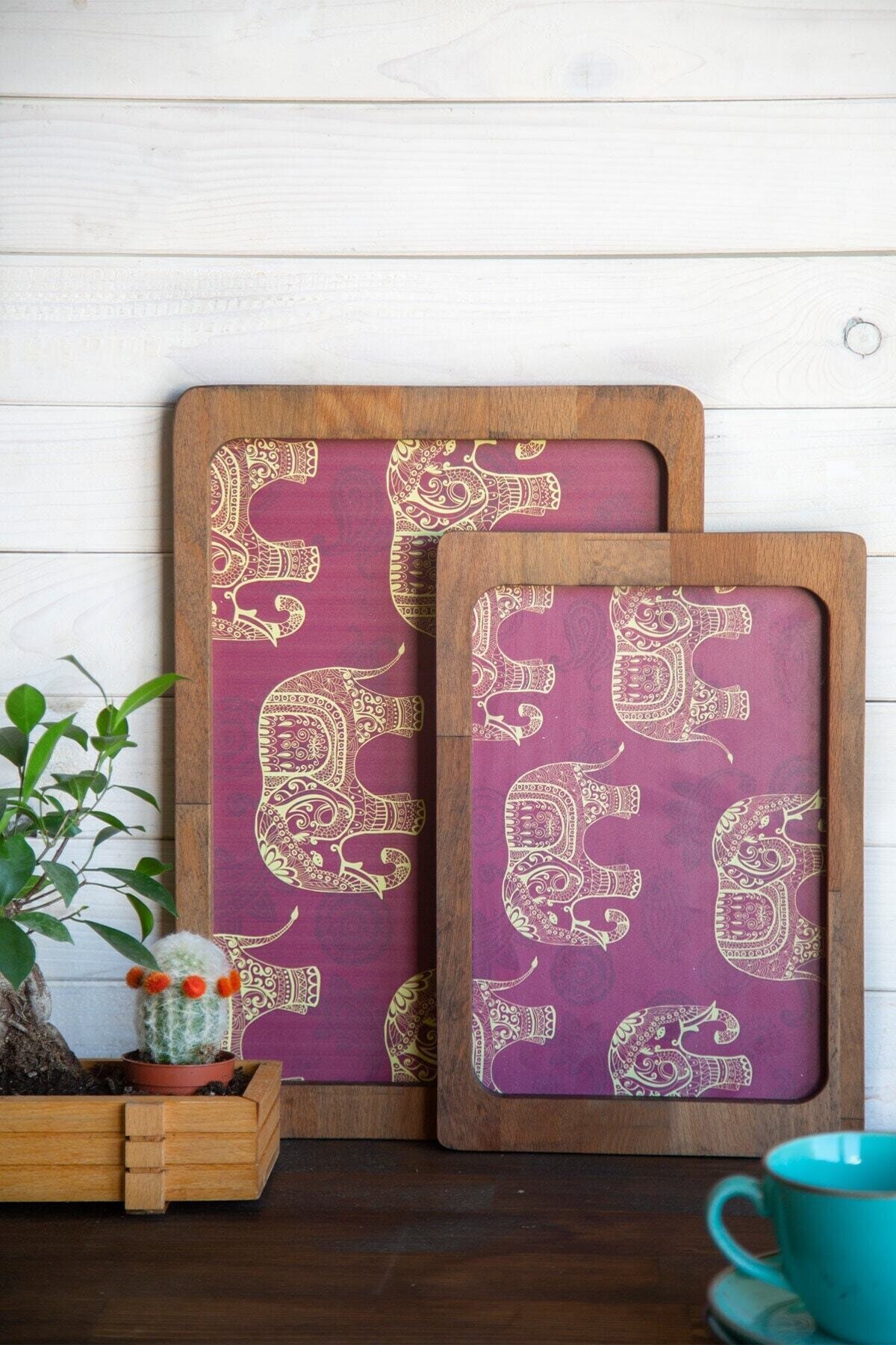 Voedselblad, Houten Dienblad Driehoek Juiste Maat voor café (L