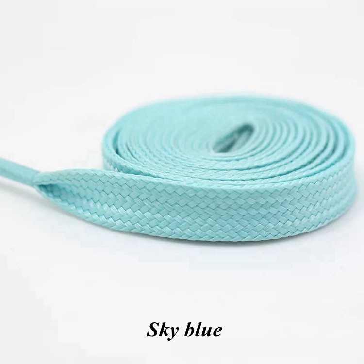 Lichtgevende Schoenveters Platte Veters Sneakers Veters Glow In The Dark Nachtkleur Fluorescerende Schoenveter 80/100/120/140 Cm Shoestrings: Sky Blue / 80cm