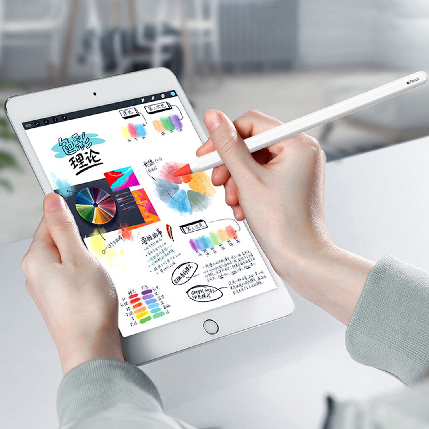 5/8PCS Silicone Writing Nib Tip Non-slip Protective Cover Case for Apple Pencil 1st 2nd iPencil Touchscreen Stylus Pen Nib Cover