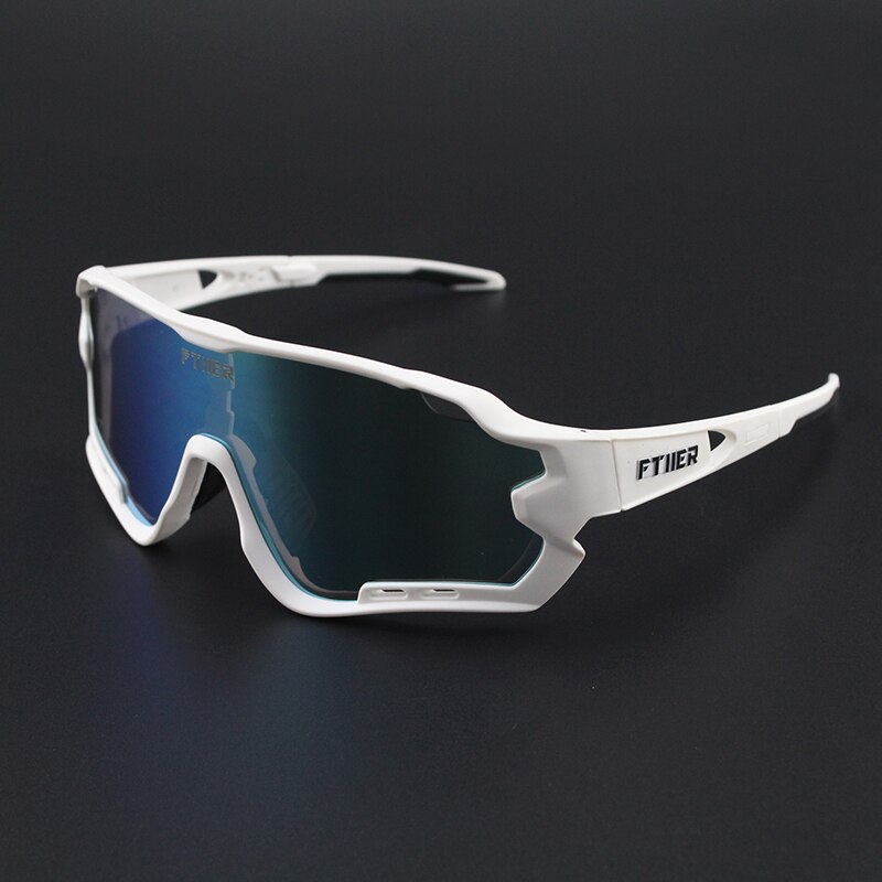 nuevos artículos deportivos para hombres y mujeres, para exteriores, bicicleta de montaña, bicicleta MTB, gafas de sol para motocicleta, gafas de sol, Oculos Ciclismo: White