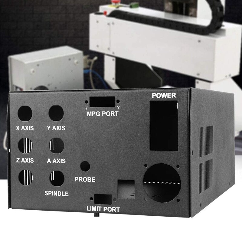 NCB02 CNC Control Box,CNC Control Box Empty Shell,Iron CNC Router Engraving Machine Control Box Shell, Easy Installation