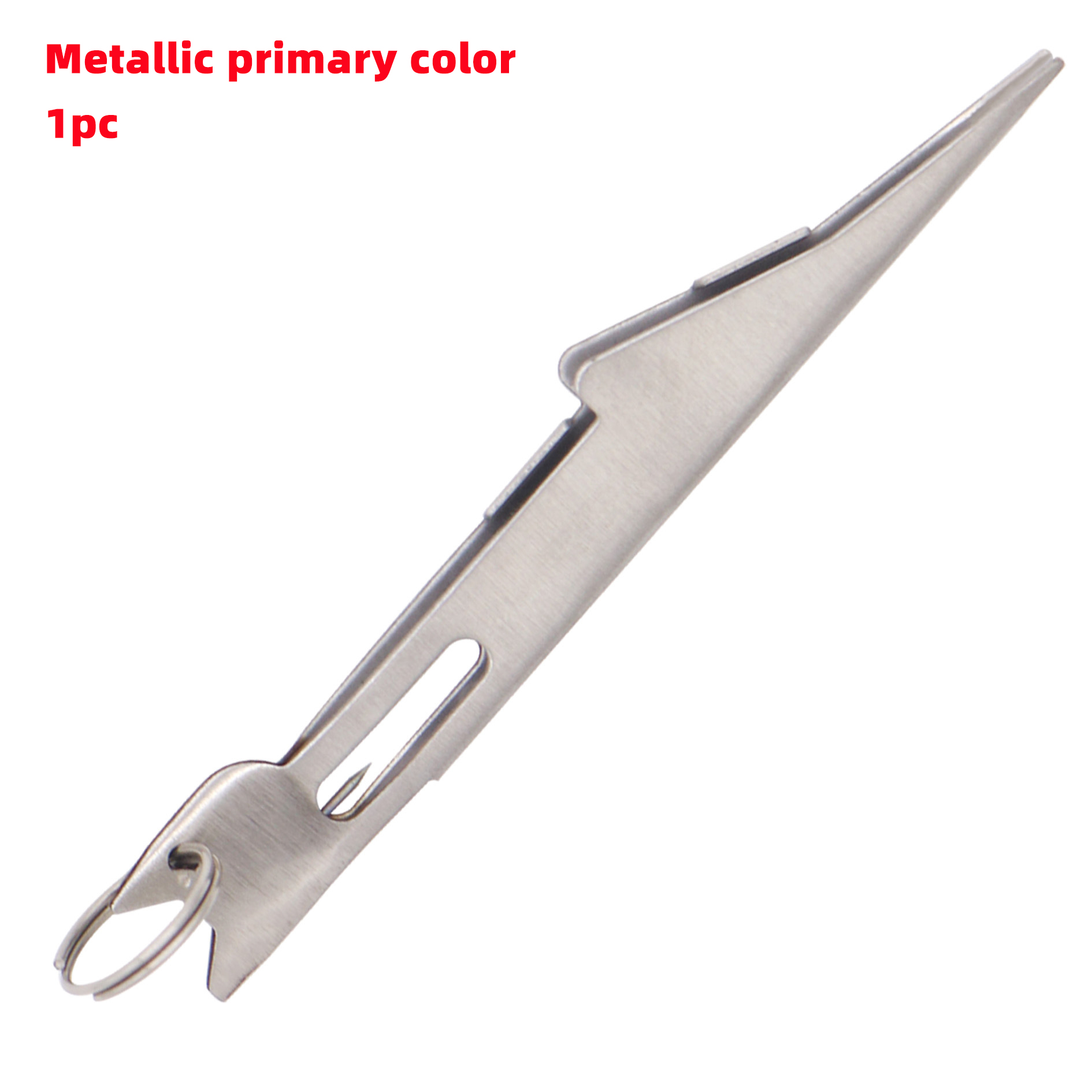 1 Uds. Herramienta rápida para atar nudos de uñas y gancho Tyer de bucle para aparejos de pesca con mosca, anzuelo rápido, herramienta para nudos rápidos: Naranja