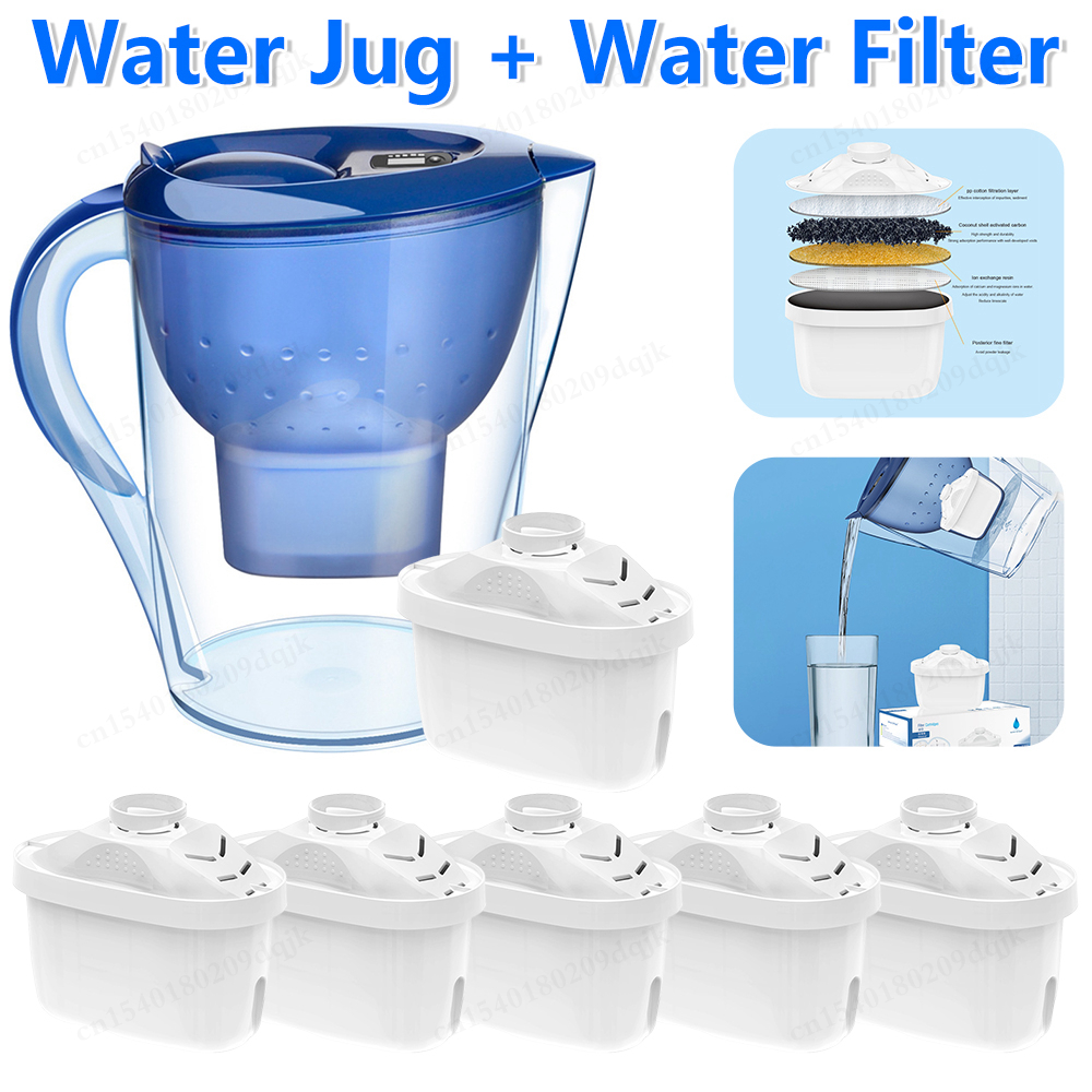 1-10Pcs Filter Replacement Water Filter Removes Fluoride Chlorine Water Filter Cartridge Pure Filter Pitchers for Brita- Maxtra