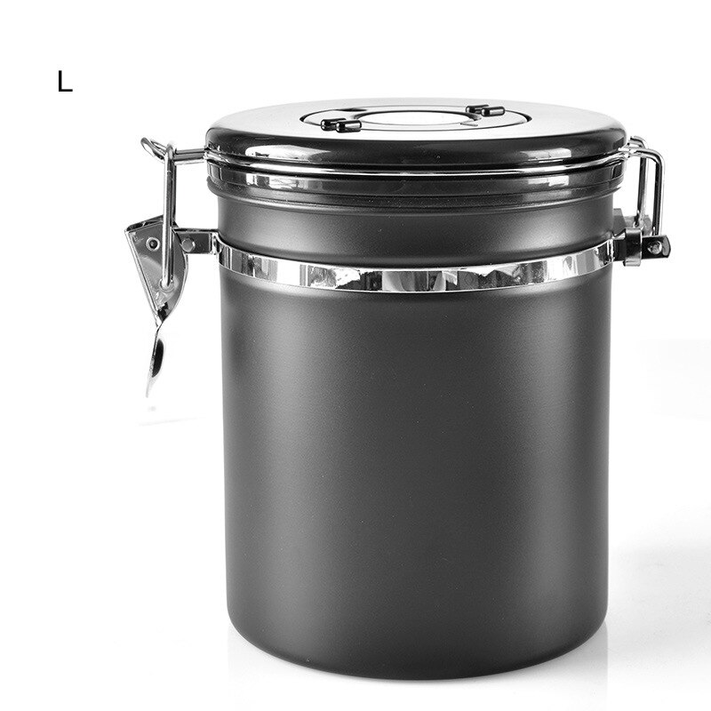 GUNOT Metall Kaffee Behälter Lagerung Kanister Kaffee Lagerung Flasche Edelstahl Kaffee Lagerung Krug murmeln Zucker Tee Container: L