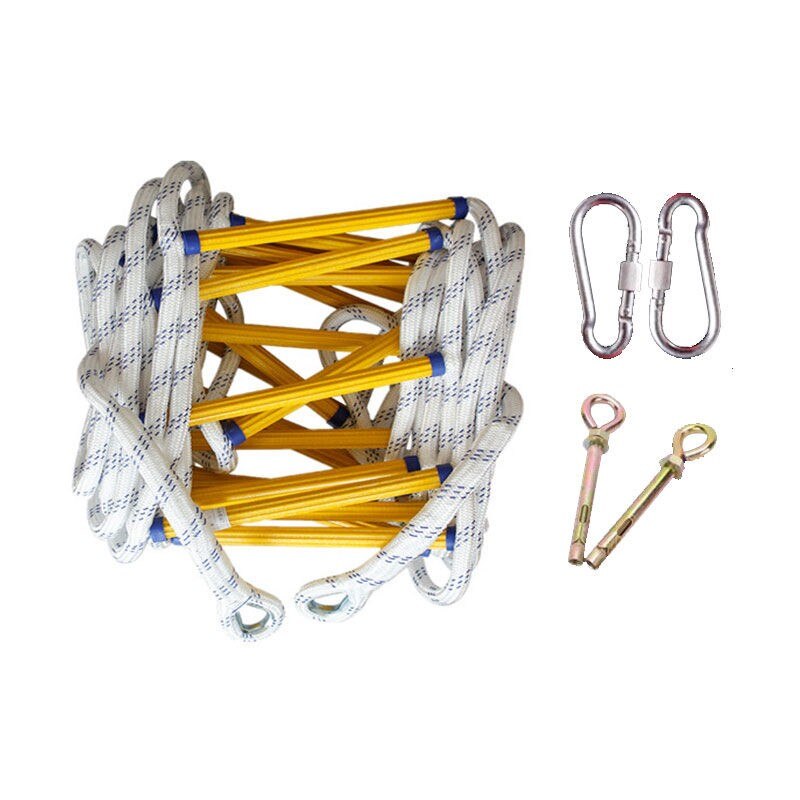 5M Fire Ladder Escape Emergency Ladder Rope Household Climbing Non-Slip Rental House High Work Industry Rope Ladder