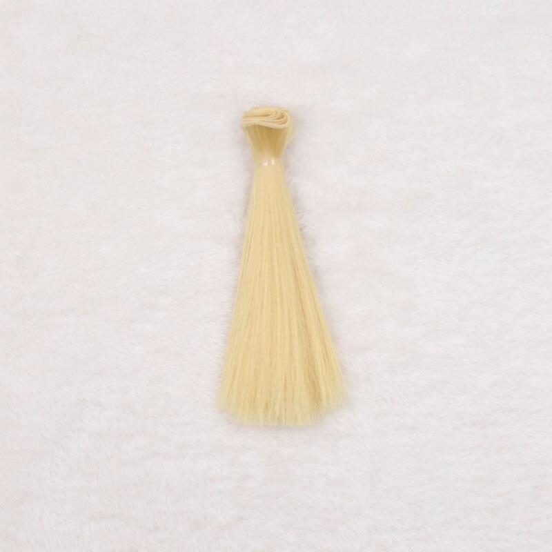 1pcs 15*100cm Doll Accessories Long Straight Synthetic Fiber BJD SD Wig Hair For Doll Wigs High-temperature Wire girl toys: color 15
