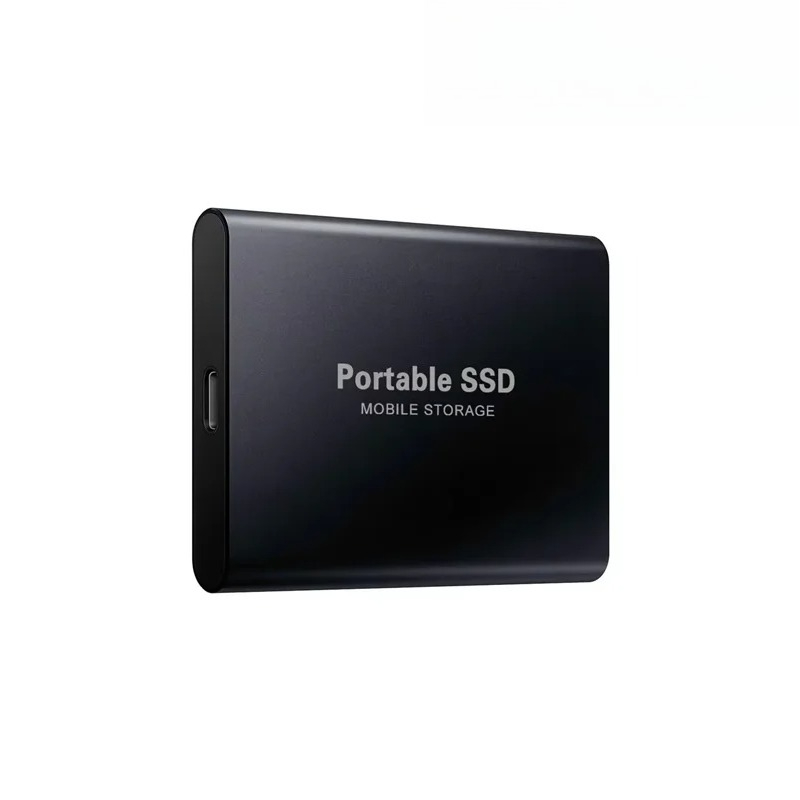 Externe Festplatte Tragbare SSD 16 TB Externes fest-Zustand-Laufwerk USB 3.0 Typ C Festplatte Hochgeschwindigkeitsspeicher für PC-Telefon 16 15: Schwarz