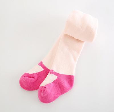 Anyongzu High baby boy girls even pantyhose Winter Combed Cotton Tights Warm Children Stretch thickening: 3 / 12M