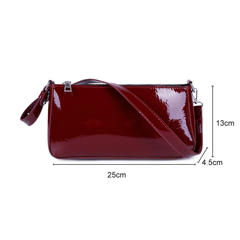 Slik farve pu læder skulder tasker til kvinder lille sky clutch crossbody taske rejsekæde håndtasker mulepose