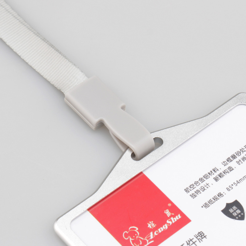 work permit ID card holder Exhibition identification card cover Unisex Aluminium alloy metal staff badge for colleagues