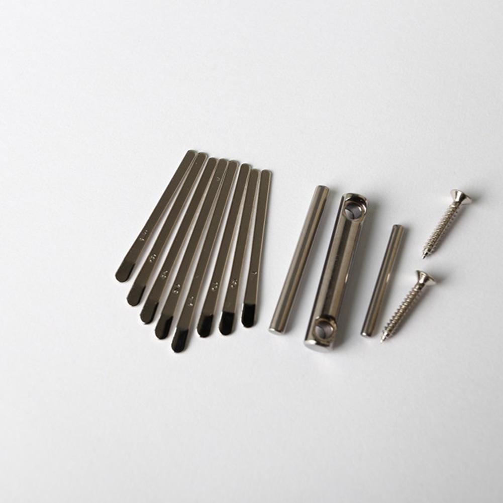 Piano de pulgar Kalimba, puente, sillín, juego de 8 llaves, piezas de repuesto DIY, accesorios de guitarra, herramienta Luthier