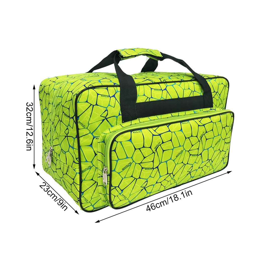 Large Capacity Sewing Machine Storage Handbag Women Sports Fitness Carry Bag Portable Travel Storage Handbag: L GREEN