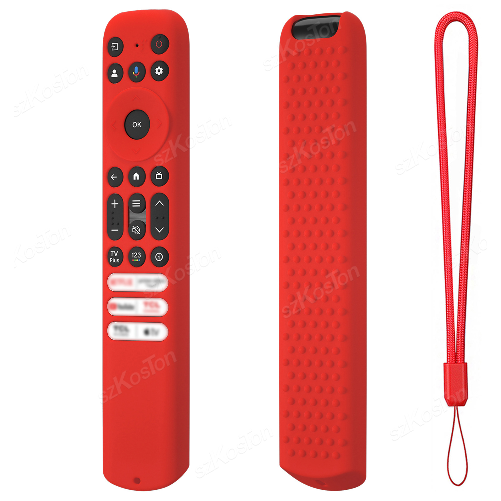 Silicone TV Remote Case for Smart TV TCL Control Protection Cover for RC813 RC923 FMB3/RC902V FMR1 FMR4 FMR5 Remote: light green