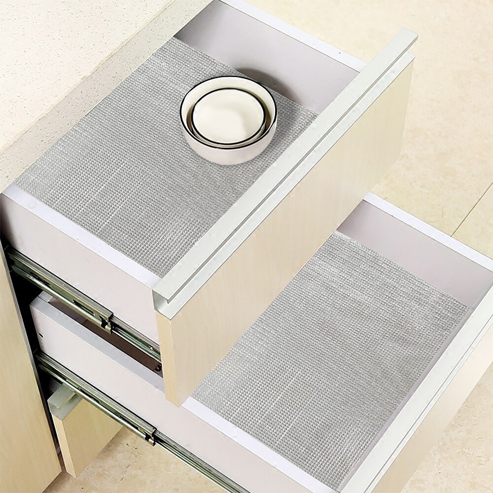 Tapete adhesivo para decoración de cocina tapete de mesa, cajones, armario, revestimiento para estante, Mantel Individual impermeable y a prueba de aceite, alfombrilla para armario, 1 rollo