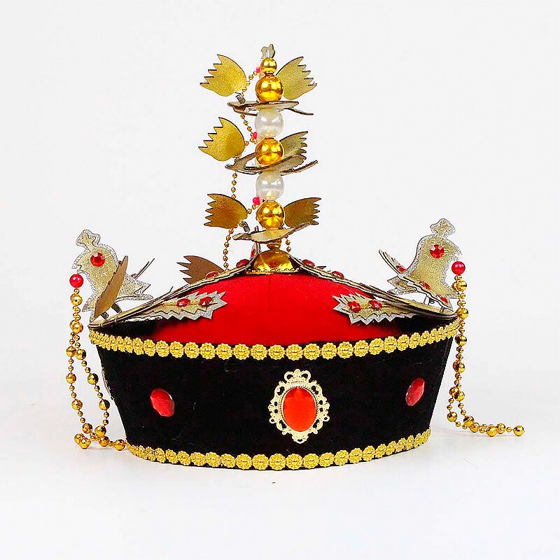 Dinastia Qing imperatrice cappello corona cappello imperatore reale cinese Vintage ▾ storico TV film costumi accessori