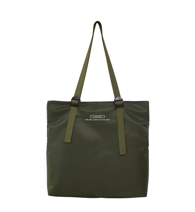Leacat Tote Bag Nylon Waterproof Korean Hip hop street bag Shoulder Bag Large Capacity Sling Bag Crossbody Bag for women: green