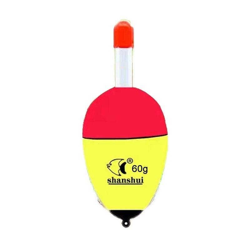 Luminous Fishing Foam Plastic Float Buoyancy EVA Hight Elasticity Fishing Float Night Fishing Light Stick Bobber Fishing Tackle: 60g